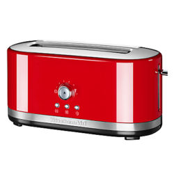 KitchenAid Manual Control Long Slot 4-Slice Toaster Empire Red